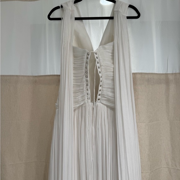 White Halter Backless Dress - Picture 5 of 5
